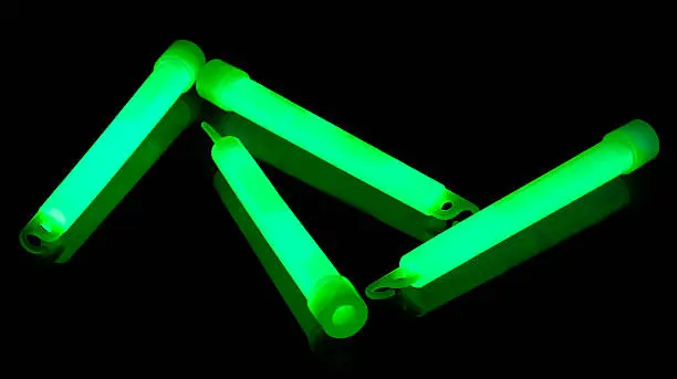 Green glow sticks