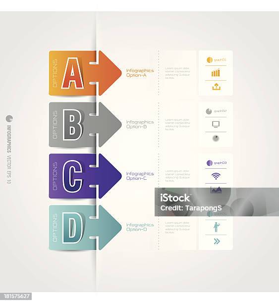 Infografiken Vektordesignvorlage Stock Vektor Art und mehr Bilder von Abstrakt - Abstrakt, Betrachtung, Broschüre