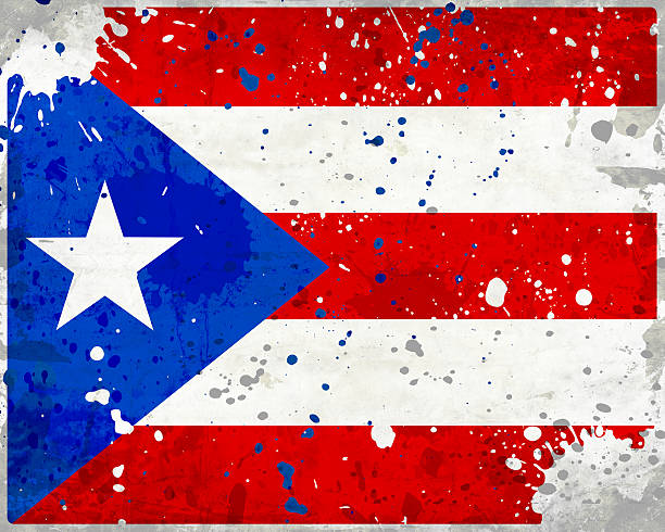 istock Grunge Puerto Rico flag with stains 181576556