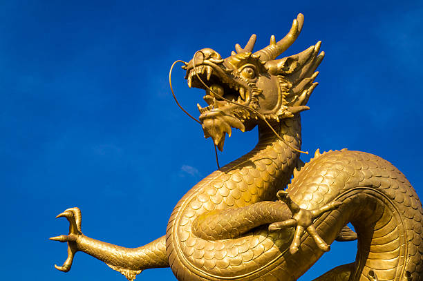 istock Golden dragon statue,Phuket,Thailand 181577885