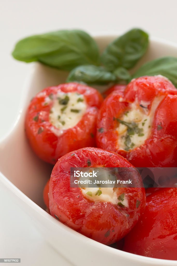 Würzige runde rote Paprika und Käse - Lizenzfrei Antioxidationsmittel Stock-Foto