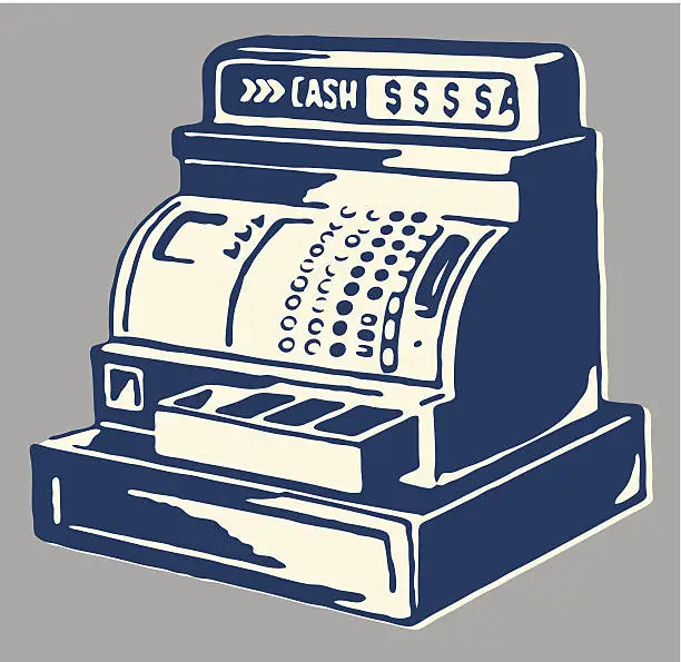 Vector illustration of Cash Register