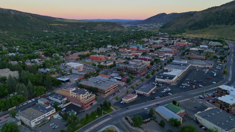 Beautiful City of Durango, Drone View, Durango, Colorado