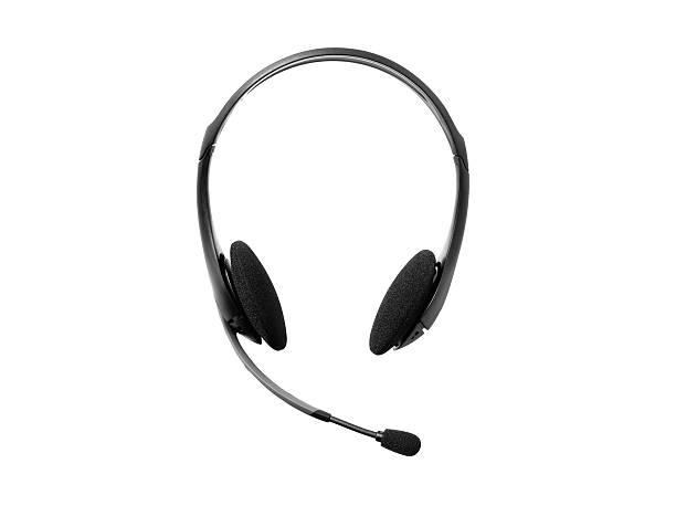 istock headphones with a microphone on white 181581660