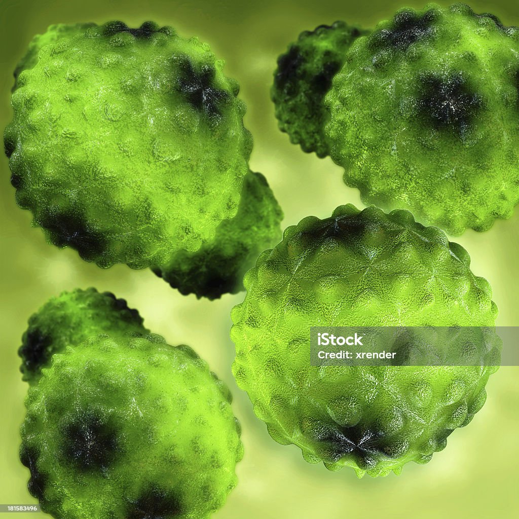 H1N1 del Virus illustrazione di rendering 3d - Foto stock royalty-free di America Latina