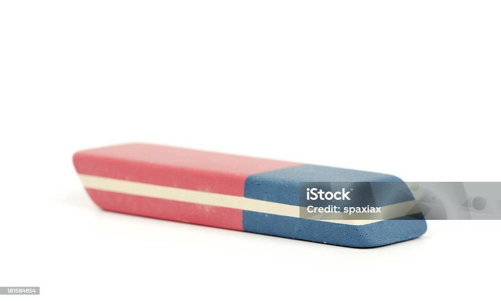 rubber eraser isolated on white Eraser Stock Photo