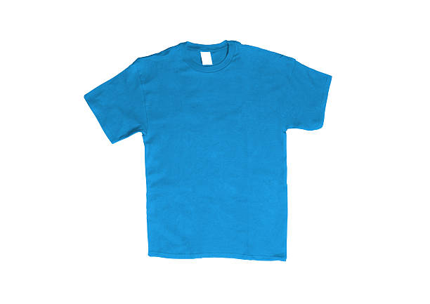 istock Blue T-shirt isolated on white background 181587225