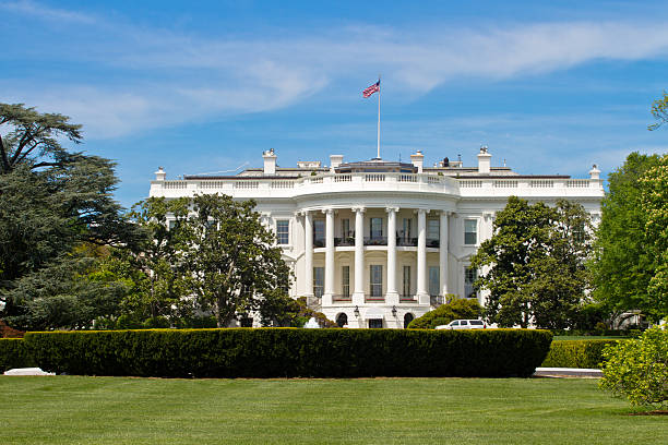 os estados unidos whitehouse em washington, dc - george w bush - fotografias e filmes do acervo