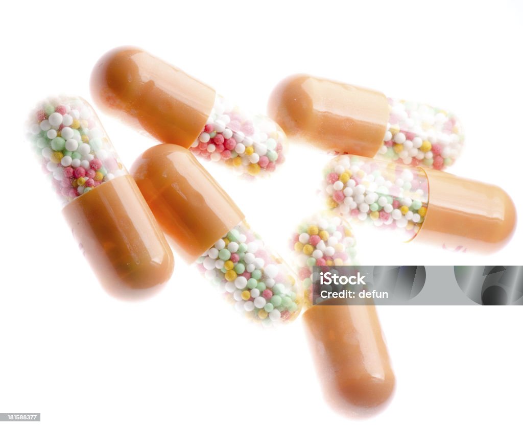Medyczne tabletki i tabletki - Zbiór zdjęć royalty-free (Antybiotyk)