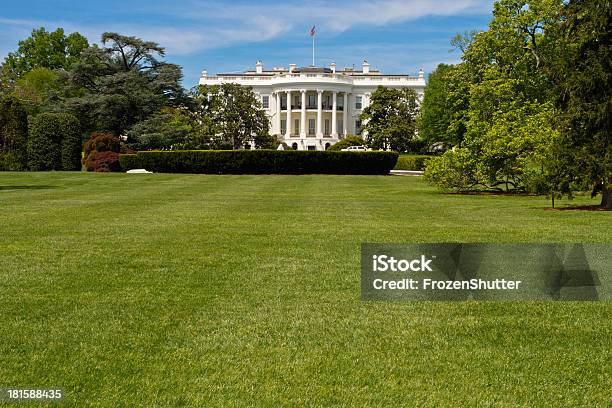 Negli Stati Uniti In Washington Dc Whitehouse - Fotografie stock e altre immagini di La Casa Bianca - Washington DC - La Casa Bianca - Washington DC, White House South Lawn, Autorità