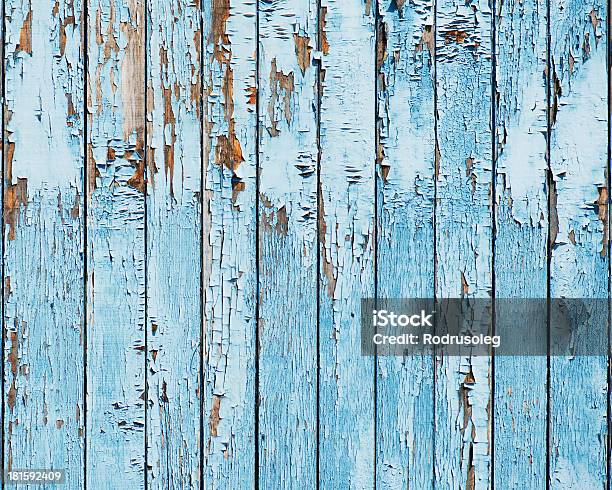 Old Blue Wood Plank Background Stock Photo - Download Image Now - Backgrounds, Brown, Built Structure
