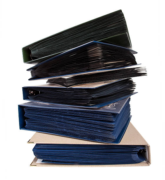 istock Stack of books or cataloques 181592411