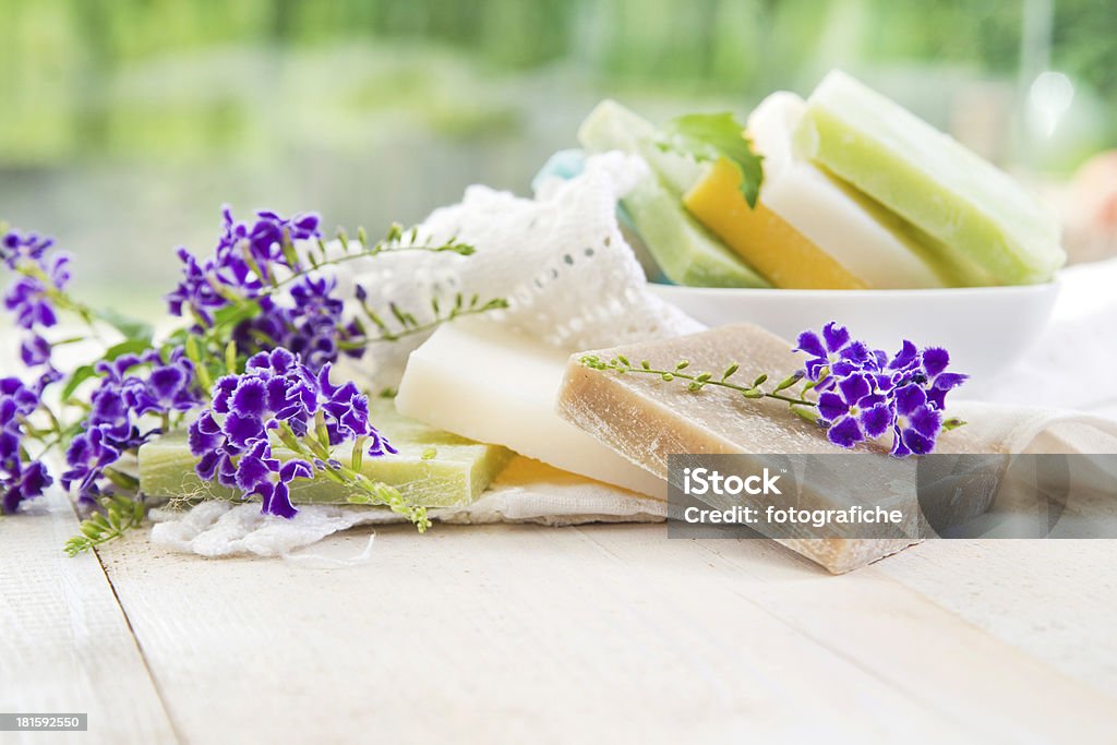 Flocos de sabão coloridas - Foto de stock de Aromaterapia royalty-free