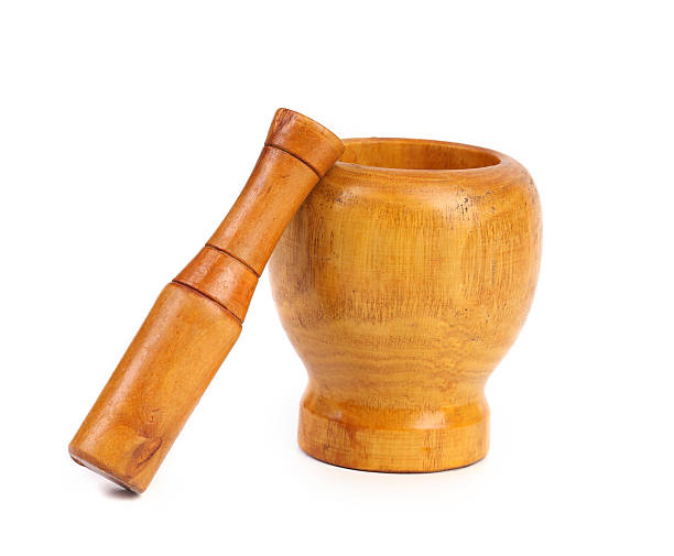 istock Wooden mortar with pestle 181596803