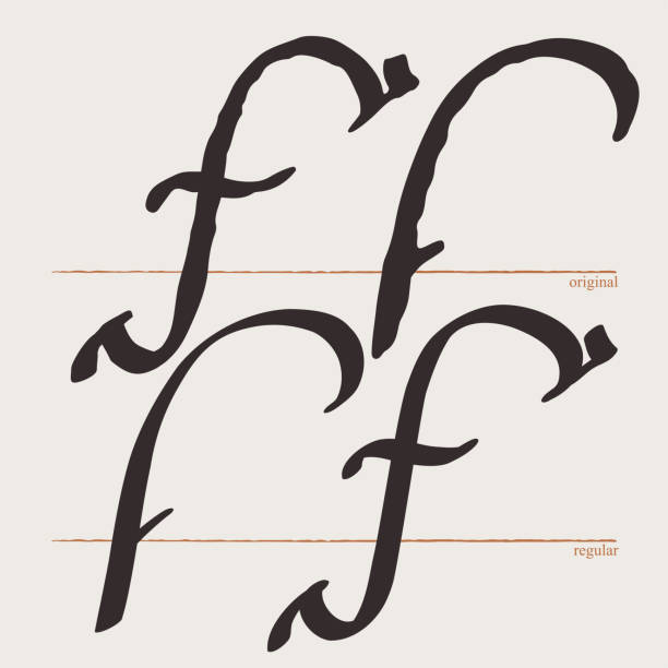 Fs Calligraphy 1,100+ Calligraphy Letter F Stock Illustrations, Royalty-Free Vector ...