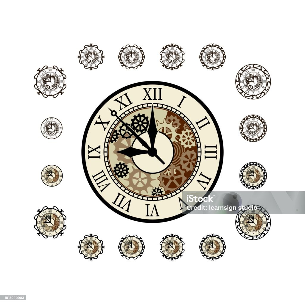 Classic Clock Design Illustration Vector Eps Format Suitable For Your ...