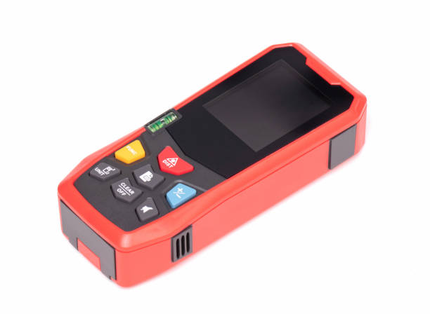 istock Modern laser distance measurer on a white background 1816045911