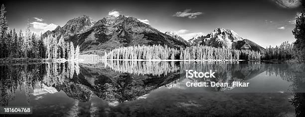 String Lago Panorama - Fotografias de stock e mais imagens de Natureza - Natureza, Preto e Branco, Ao Ar Livre