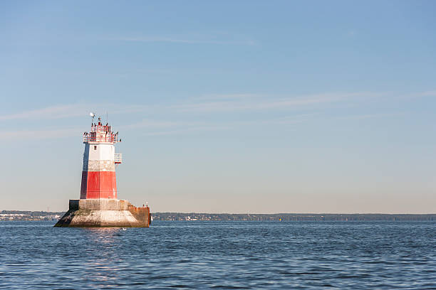istock Big marine sign or lighthouse in sea 181605264