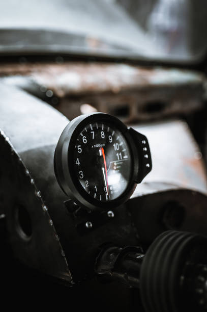 Speedometer of a classic car