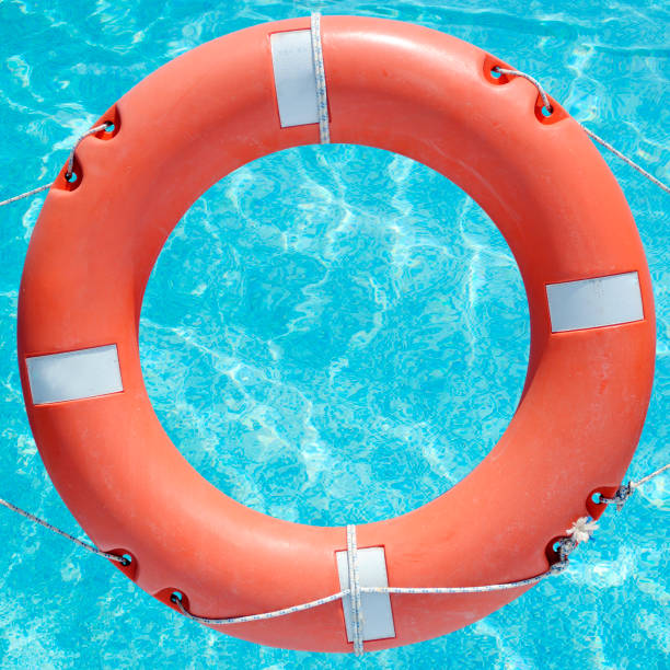 istock Life buoy in the swimming pool 181606719