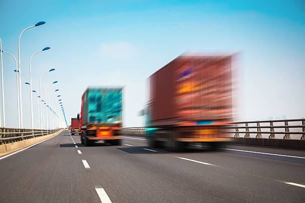 istock container truck on the cross-sea bridge 181607033