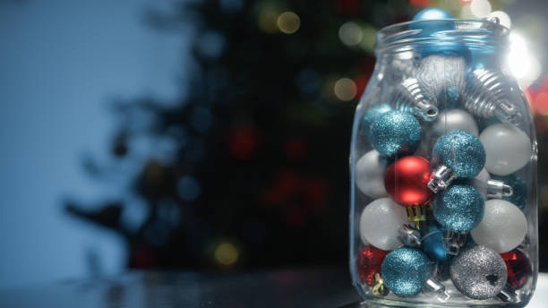 istock Christmas Balls Into The Jar 1816070883