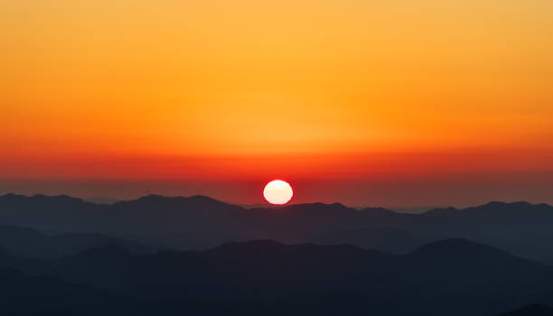 istock A landscape where the sun is setting. sunset, orange glow 1816071993