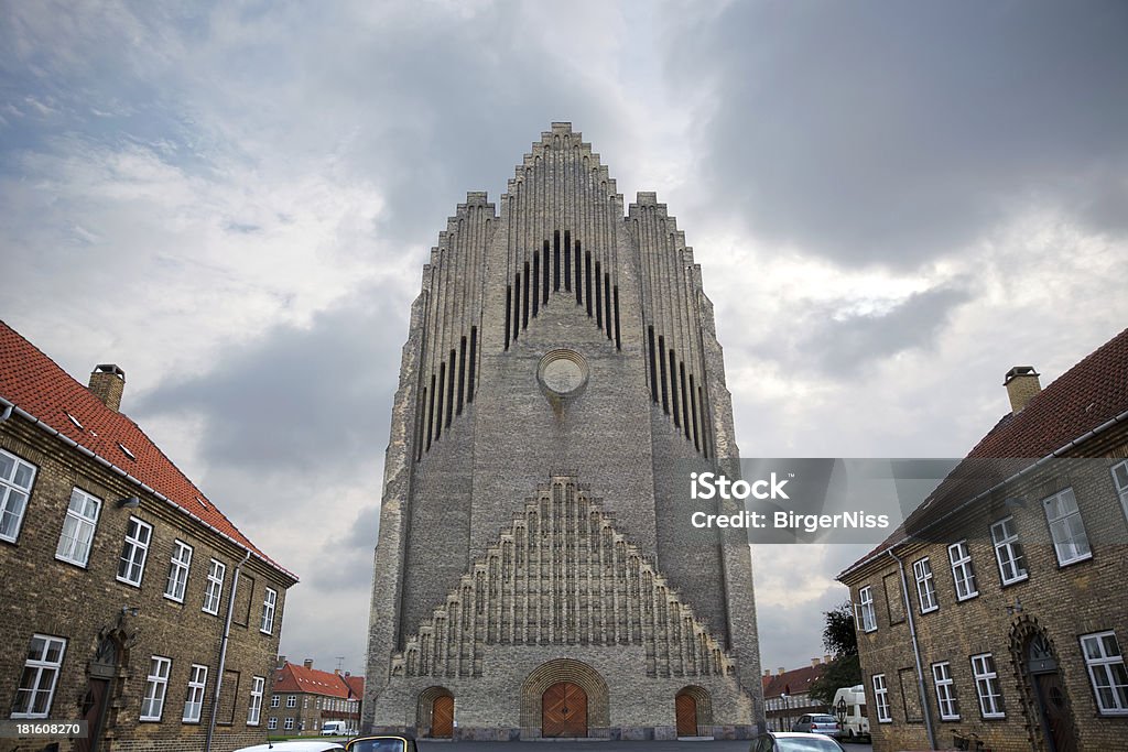 Chiesa Grundtvig, Copenhagen, Danimarca - Foto stock royalty-free di Danimarca