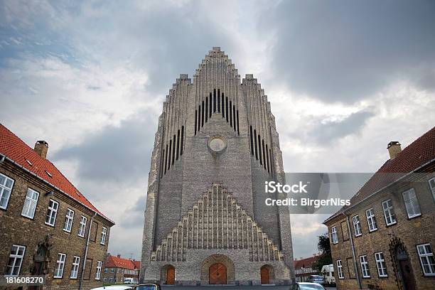 Chiesa Grundtvig Copenhagen Danimarca - Fotografie stock e altre immagini di Danimarca - Danimarca, Chiesa, Ambientazione tranquilla