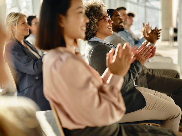 istock Applauding on successful business seminar! 1816082774