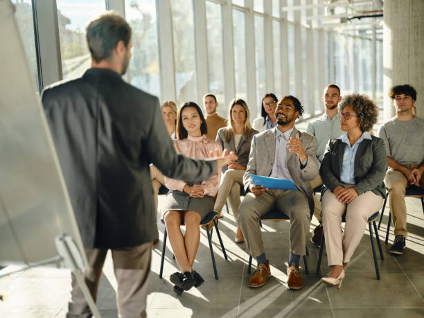 istock Engaging business seminar in board room! 1816086547