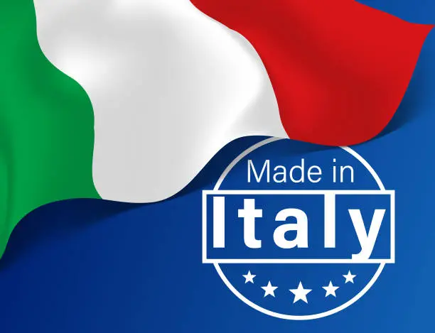 Vector illustration of Made in Italy