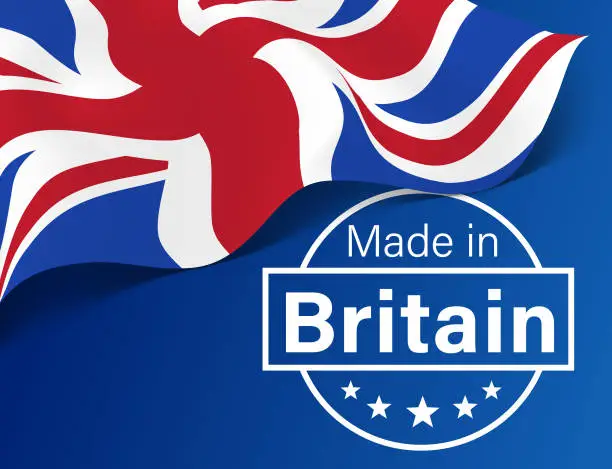 Vector illustration of Made in Britain