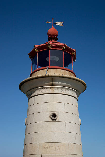 Lighthouse A small lighthouse against a clear blue sky. ramsgate stock pictures, royalty-free photos & images