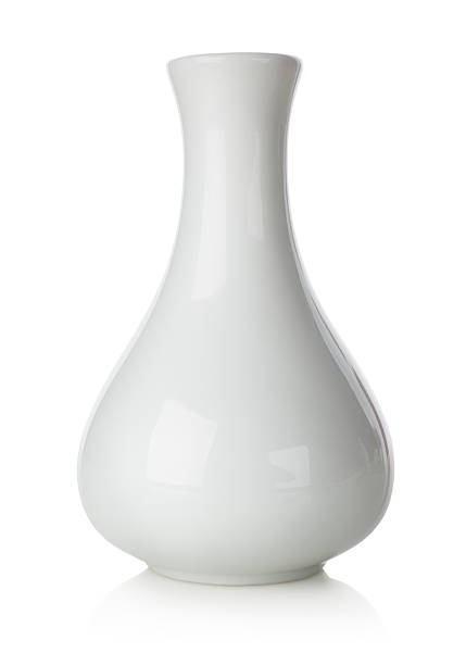 White vase White vase isolated on a white background vase stock pictures, royalty-free photos & images