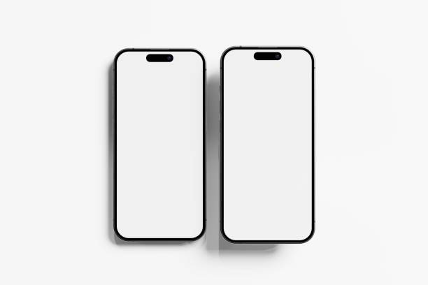 istock Iphone 15 and 15 Pro and 15 Pro Max White Blank 3D Rendering Mockup 1816109092