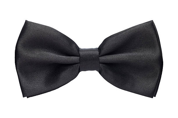 Black bow tie Black bow tie isolated on white background bow tie photos stock pictures, royalty-free photos & images