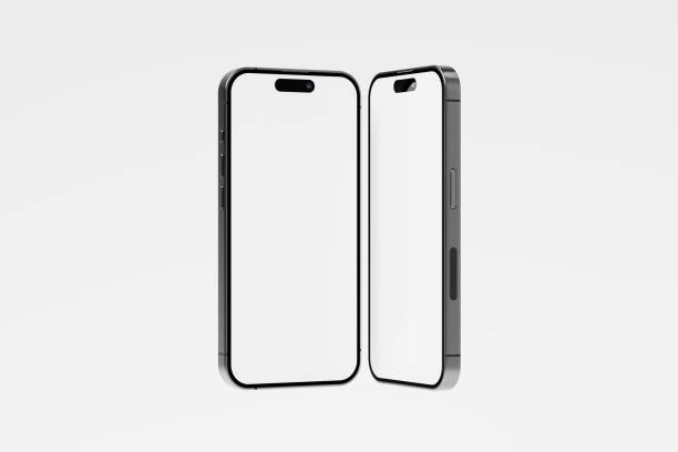 istock Iphone 15 and 15 Pro and 15 Pro Max White Blank 3D Rendering Mockup 1816109608