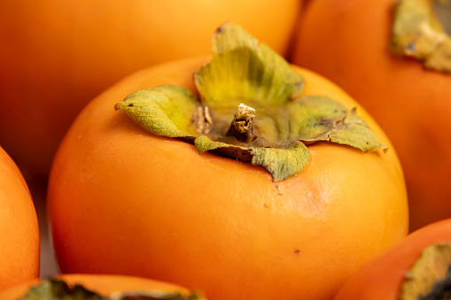 Harvested persimmons