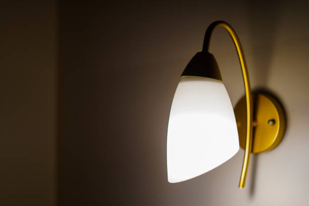 istock wall lamp with tulip flower shape 1816132350