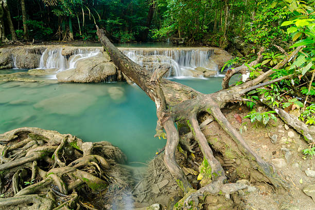 istock arawan waterfall in Kanchanaburi Thailand 181614182