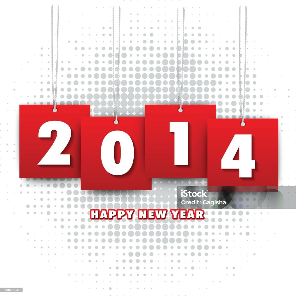 Happy New Year 2014 2014 new year vector illustration. 2014 stock vector