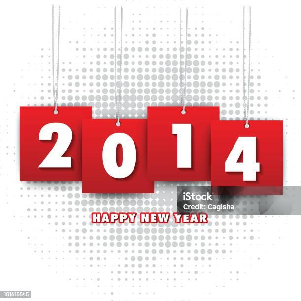 Happy New Year 2014 Stock Illustration - Download Image Now - 2014, Abstract, Backgrounds