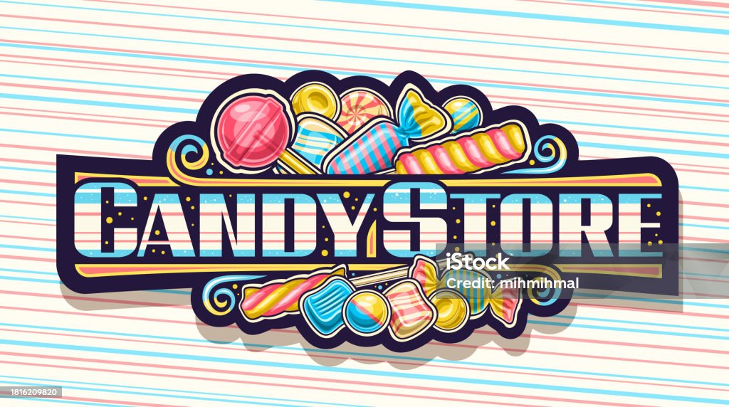 Fast Candy Logo Vector Logo For Candy Store Stock Illustration - Download Image Now ...
