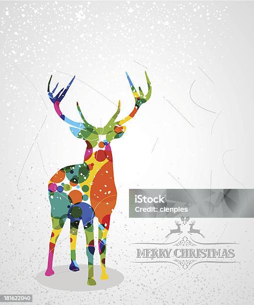 Christmas Fashion Reindeer Stock Illustration - Download Image Now - Abstract, Animal, Antler