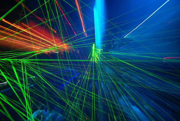 Abstract laser light stock photo