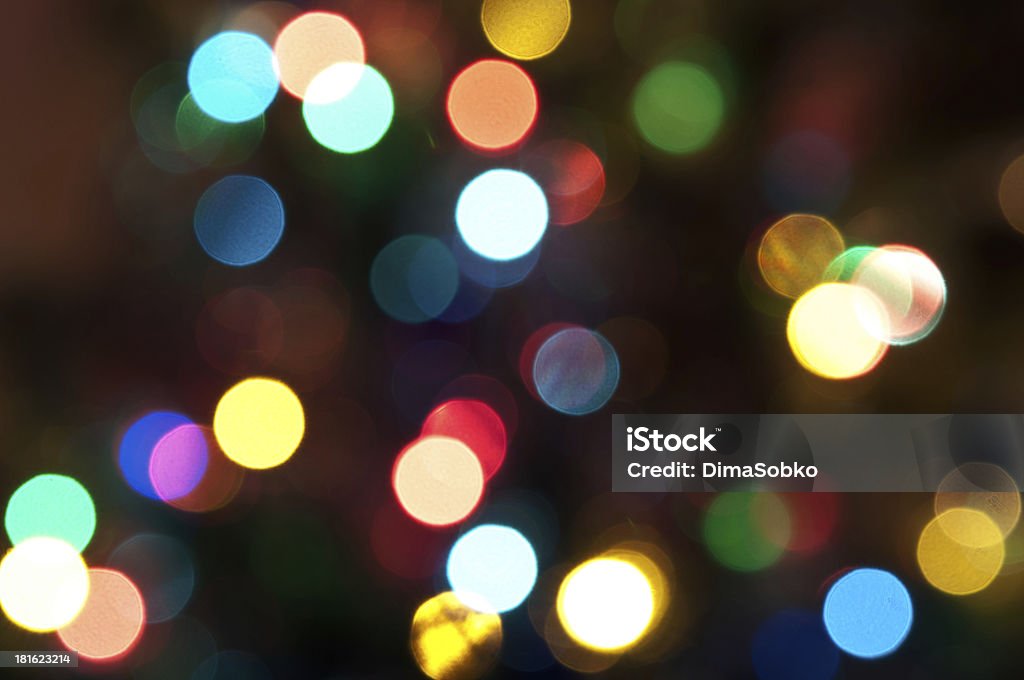 Abstrait de lumières de Noël - Photo de Abstrait libre de droits