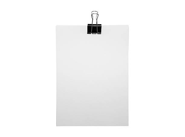istock Plain A4 paper and bulldog clip 181623516