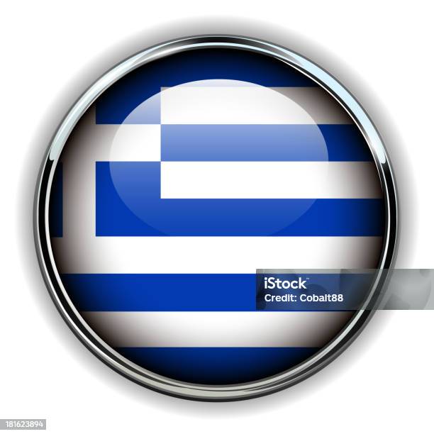 La Grèce Bouton Vecteurs libres de droits et plus d'images vectorielles de Argent - Argent, Aspect métallique, Badge